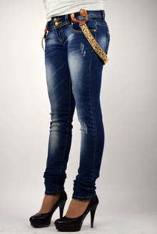 дънки с тиранти