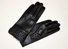 Дамски ръкавици ЕСТЕСТВЕНА КОЖА - 006 - в черно