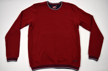 Мъжка модна блуза/пуловер в червено до 4ХЛ