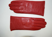 Дамски ръкавици ЕСТЕСТВЕНА КОЖА  - 011 - червени