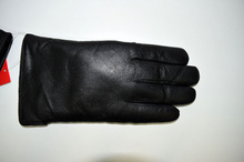 Мъжки ръкавици ЕСТЕСТВЕНА КОЖА - черни- код 006