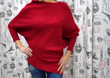 Дамска блуза с дълъг ръкав -DANIELLE-червена
