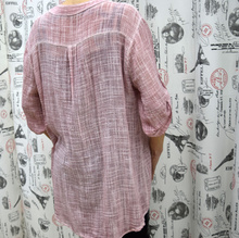 дамска риза с дълъг ръкав розова
