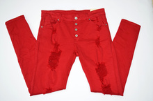 Дамски панталон тип потур - червен