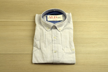 Комфортна мъжка риза - LINEN -бяла до 8XL