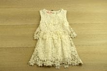 Детска рокля - FANNY LOOL - бяла за 2 и 4 годишни