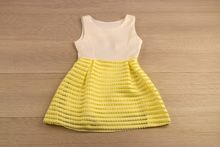 Детска рокля - PRONTO MODA - жълта от 4 до 10 годишни