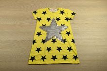 Детска рокля - STAR - жълта за 8 и 11 годишни
