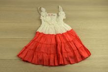 Свежа детска рокля в цвят корал за 2 и 4 годишни