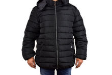 Зимно мъжко яке големи размери - 1121 - черно