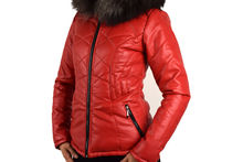 червено дамско яке