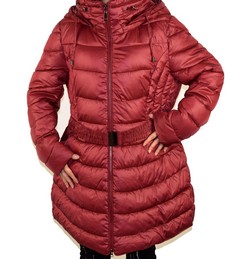 зимно дамско яке с естествен пух