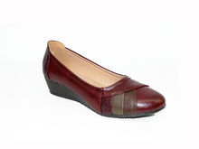 Комфортни дамски обувки - 0086 - бордо