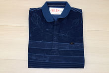 Мъжка тениска с яка - ЕТТЕ 05 - тъмно синя