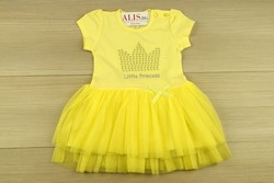 жълта детска рокля