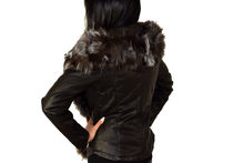 зимно дамско кожено яке