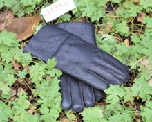 естествена кожа ръкавици