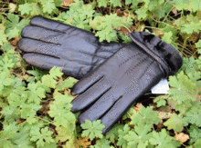 Мъжки ръкавици ЕСТЕСТВЕНА КОЖА с дебела вата- код 019-черни