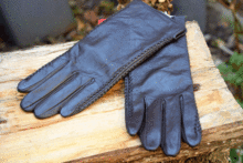Дамски ръкавици ЕСТЕСТВЕНА КОЖА код 046-тъмно кафеви