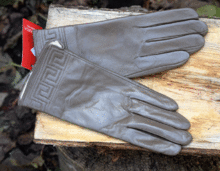 Дамски ръкавици ЕСТЕСТВЕНА КОЖА- код 053-бежови