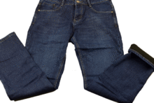 Мъжки ВАТИРАНИ дънки -2478-2 тъмно сини от 29 до 38