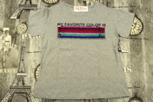 Дамска тениска -552- сива с пайети
