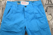 сини мъжки къси панталони