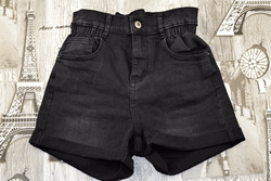 дамски къси дънкови панталони с висока талия