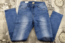 Дамски дънки -893- светло сини размери от 30 до 38