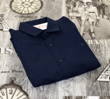 Мъжка риза с дълъг ръкав NOSEDA 7356 до 2ХЛ - тъмно синя