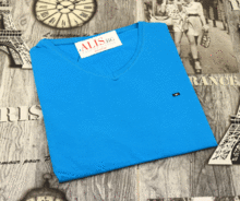 Мъжка тениска СЕ СЕ 7063 до 2ХЛ - светло синя