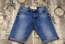 Мъжки къси дънки - VIMAN 2750 - размери от 30 до 38 сини