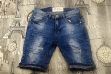 Мъжки къси дънки - M.SARA 3655 - размери от 30 до 38