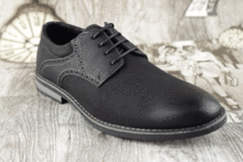 Мъжки спортно - елегантни обувки 188163 - черни