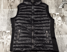 Моден дамски шушляков елек - 919 - черен до размер 56