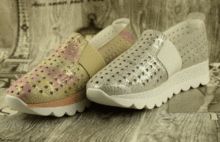 дамски спортни обувки от естествена кожа