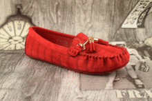 Дамски пантофки - 529023 - червени