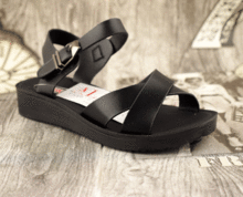 Дамски сандали - 138077- черни