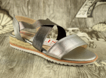 Дамски сандали -150084- сребро