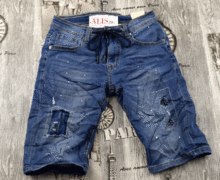 Мъжки къси дънки - 6709 - сини