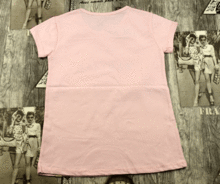 розова блуза с къс ръкав за момичета