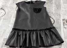 Есенна рокля за момичета - BG contrast -  от 9 до 12г.