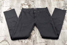 Мъжки дънков панталон - Shen qi - тъмно сив