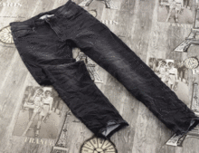 Модерни мъжки дънки - LEOX - тъмно сиви