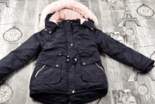 детски зимни якета за момичета с пух
