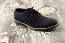 Мъжки официални обувки - 064073 - тъмно сини