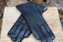 Дамски ръкавици ЕСТЕСТВЕНА КОЖА-код 067-черни