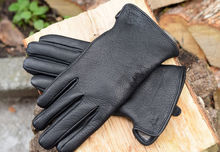 Мъжки ръкавици ЕСТЕСТВЕНА КОЖА-ЕЛЕНСКА-код 022-черни