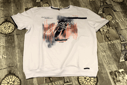 Мъжка тениска - 5851 - бяла - до 5ХЛ