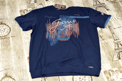 Мъжка тениска - 5851 - тъмно синя - до 5 ХЛ